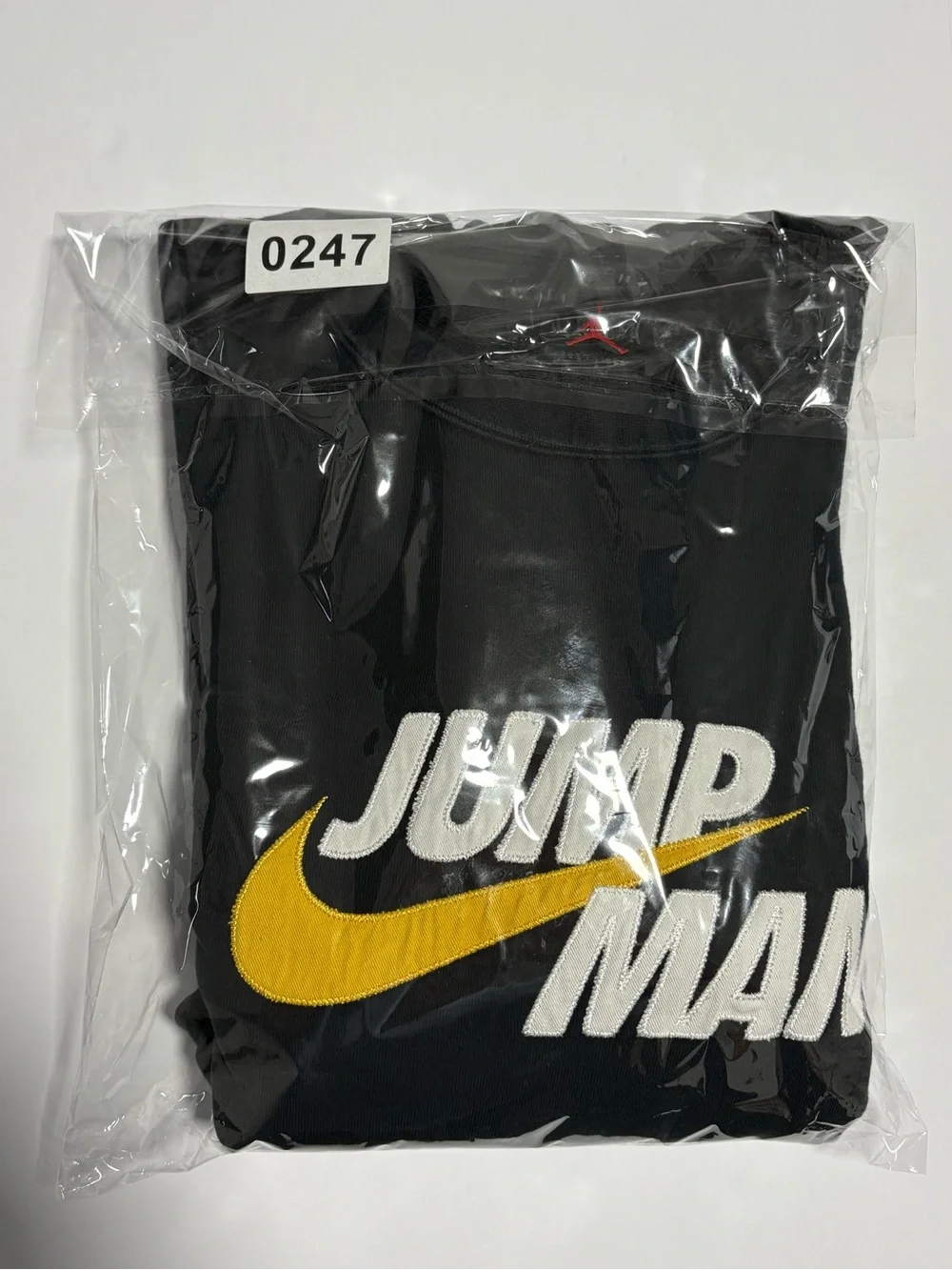 Jordan Black Crewneck Sweater with Gold Accents
